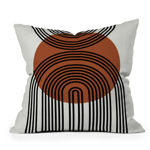 Miho minimal classic arch Outdoor Throw Pillow