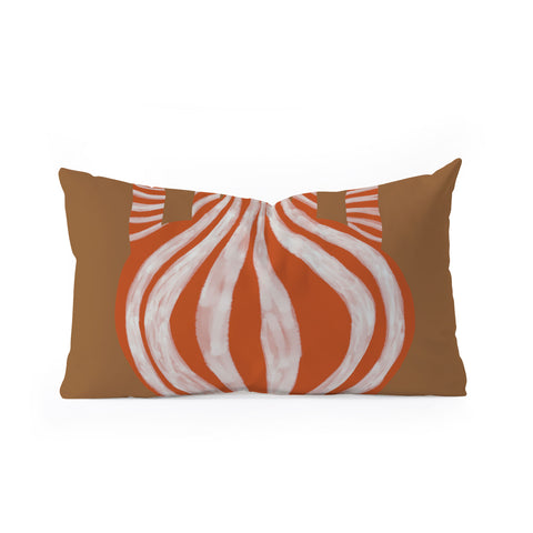 Miho Minimal Pottery 1 Oblong Throw Pillow