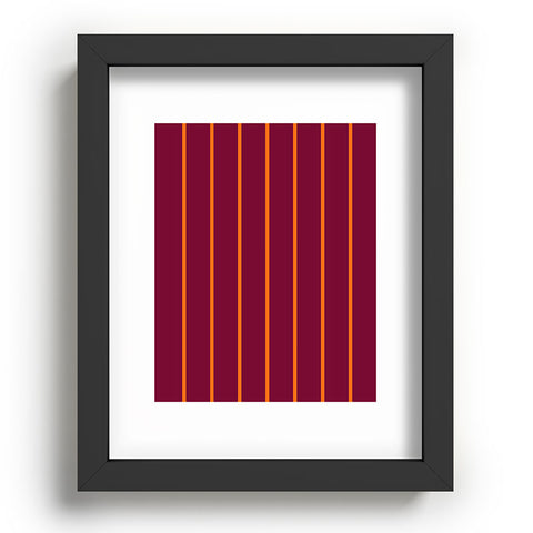 Miho orange stripe Recessed Framing Rectangle