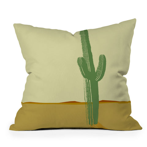Mile High Studio The Lonely Cactus Summer Outdoor Throw Pillow