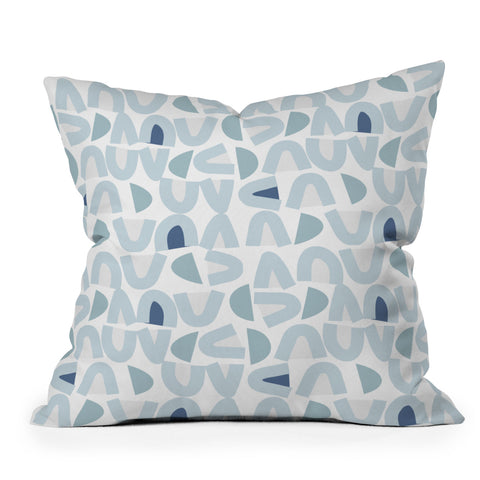 Mirimo Bowy Blue Pattern Outdoor Throw Pillow