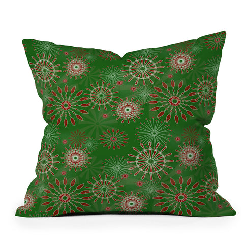 Mirimo Festivity Green Outdoor Throw Pillow