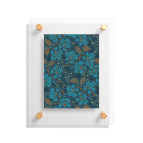 Mirimo Flora Blue Floating Acrylic Print