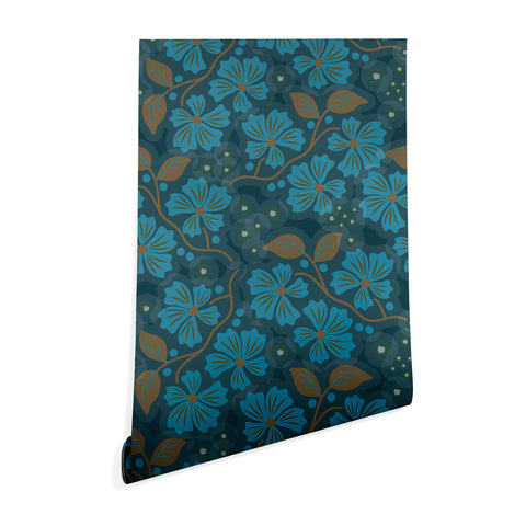 Mirimo Flora Blue Wallpaper