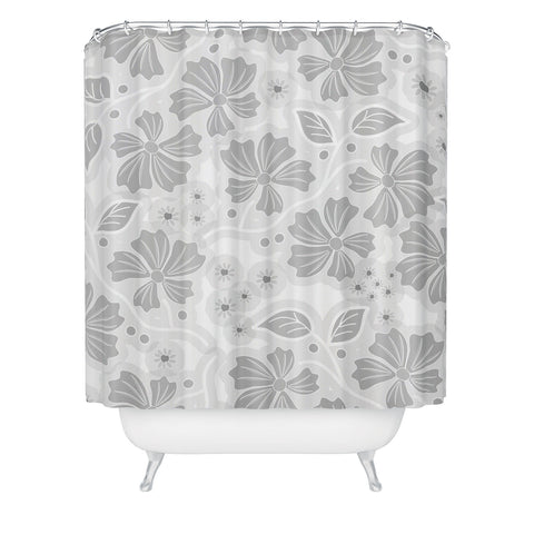 Mirimo Flora Gray Shower Curtain
