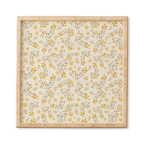 Mirimo Gold Blooms Framed Wall Art