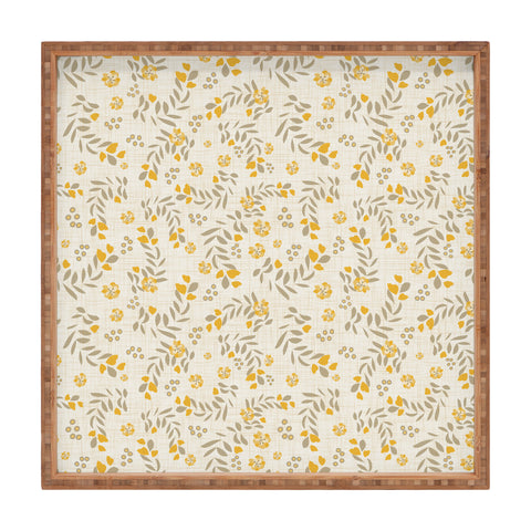 Mirimo Gold Blooms Square Tray