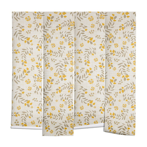 Mirimo Gold Blooms Wall Mural