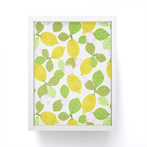 Mirimo Lemons in Bloom Framed Mini Art Print