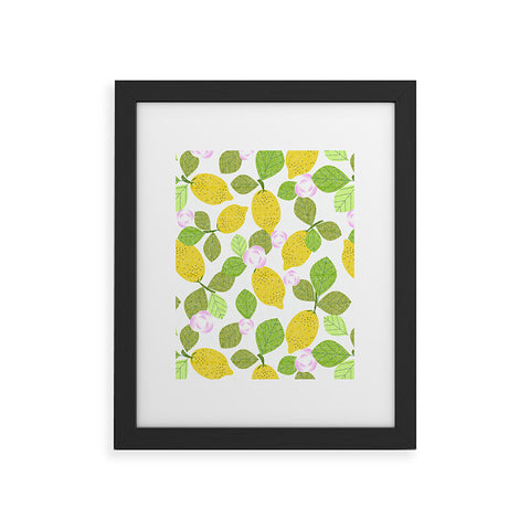Mirimo Lemons in Bloom Framed Art Print