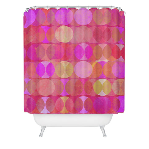 Mirimo Multidudes Pink Shower Curtain