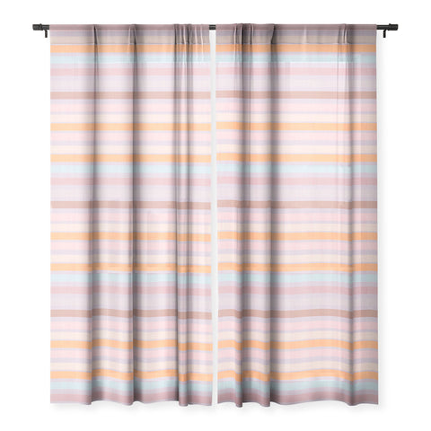 Mirimo Pastello Stripes Sheer Window Curtain