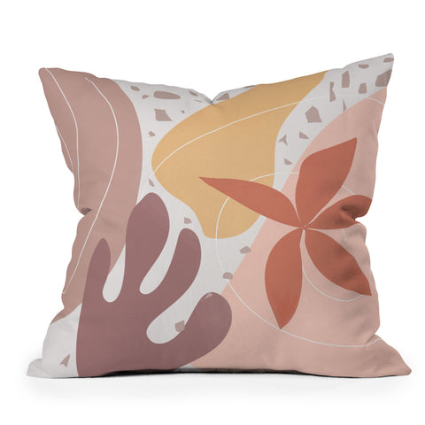 Mirimo Terracotta Blooms Outdoor Throw Pillow