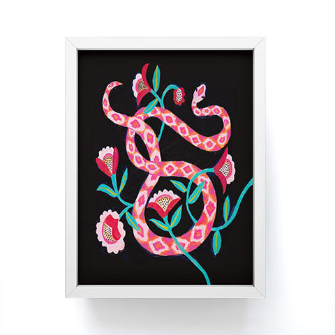 Misha Blaise Design Garden Snake Framed Mini Art Print