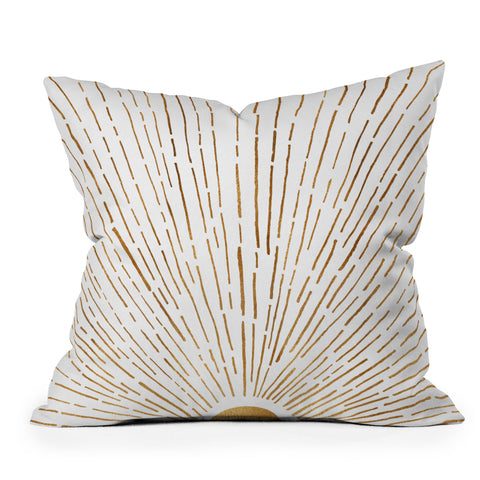 Modern Tropical Let The Sunshine In Outdoor Throw Pillow