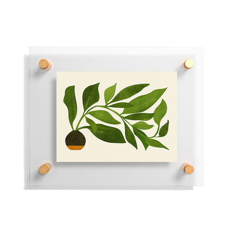 Modern Tropical The Wanderer House Plant Illustration Floating Acrylic Print