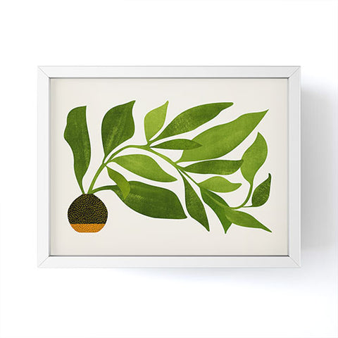 Modern Tropical The Wanderer House Plant Illustration Framed Mini Art Print
