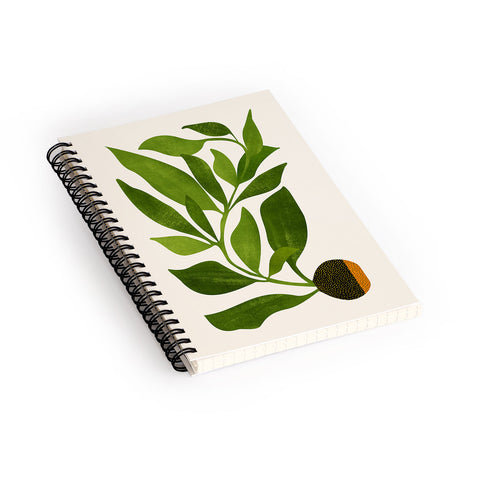Modern Tropical The Wanderer House Plant Illustration Spiral Notebook