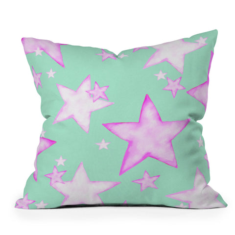 Monika Strigel All My Stars Will Shine For You Outdoor Throw Pillow