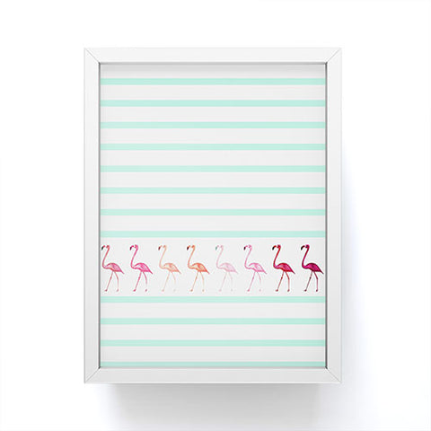 Monika Strigel Mini Flamingo Walk Framed Mini Art Print