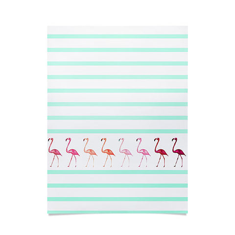 Monika Strigel Mini Flamingo Walk Poster
