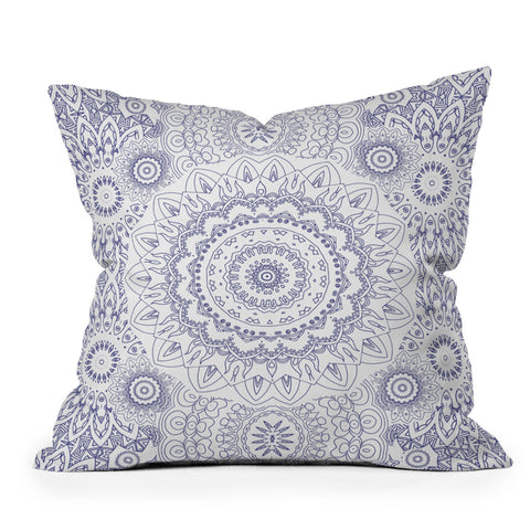 Monika Strigel MOONCHILD BLUE Outdoor Throw Pillow