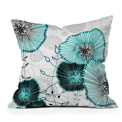 Monika Strigel Mystic Garden Mint Outdoor Throw Pillow