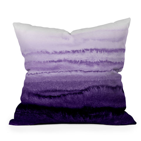 Monika Strigel WITHIN THE TIDES LAVENDER FIELDS Outdoor Throw Pillow