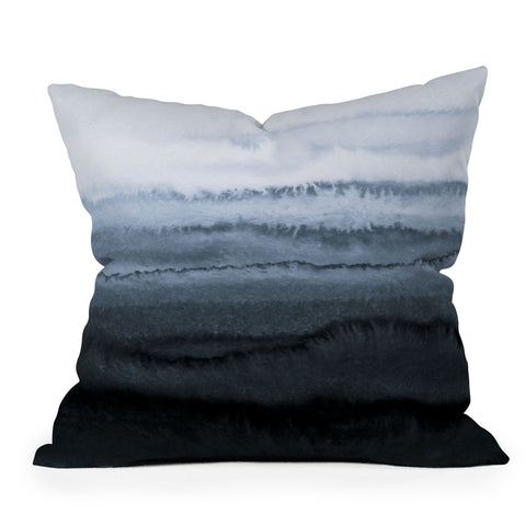 Monika Strigel WITHIN THE TIDES STORMY WEATHER GREY Outdoor Throw Pillow