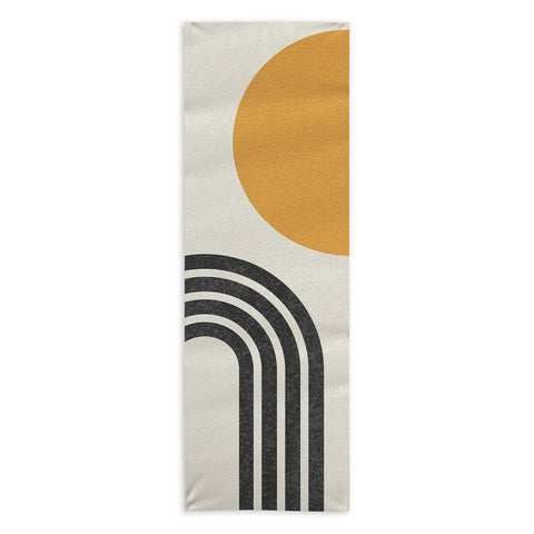 MoonlightPrint Mid century modern Sun Rainbow Yoga Towel
