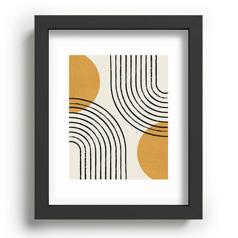MoonlightPrint Sun Arch Double Gold Recessed Framing Rectangle