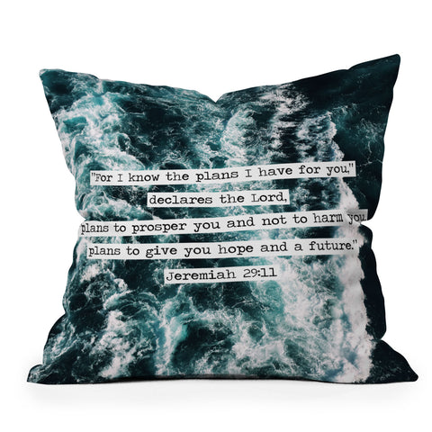 move-mtns Jeremiah Ocean Outdoor Throw Pillow
