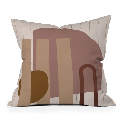 mpgmb Shape Study 25 Outdoor Throw Pillow