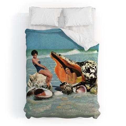MsGonzalez Greetings from Seashells Duvet Cover