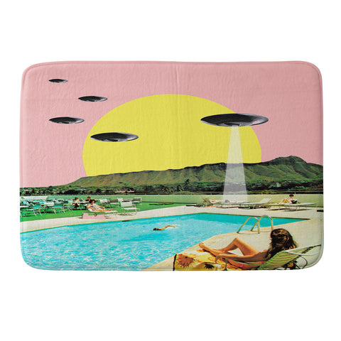 MsGonzalez Invasion on vacation UFO Memory Foam Bath Mat