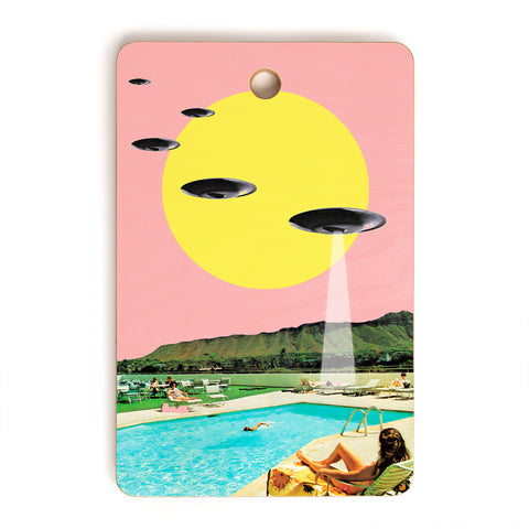 MsGonzalez Invasion on vacation UFO Cutting Board Rectangle
