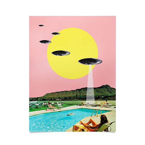 MsGonzalez Invasion on vacation UFO Poster