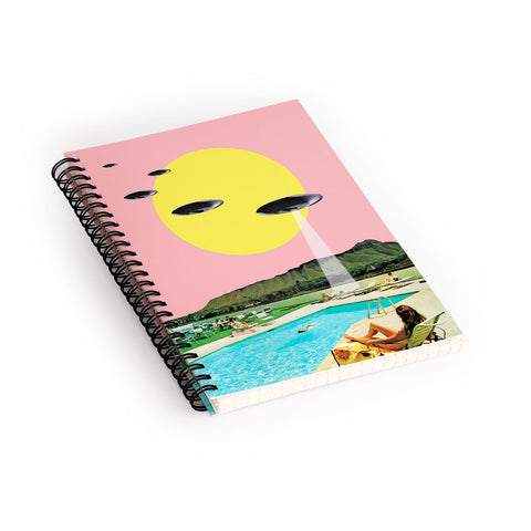 MsGonzalez Invasion on vacation UFO Spiral Notebook