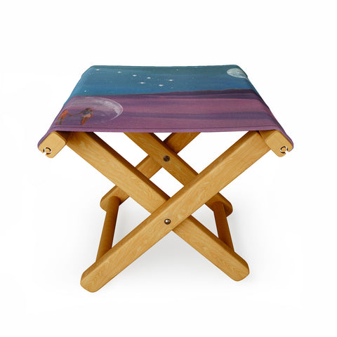 MsGonzalez The sun will come out again Folding Stool
