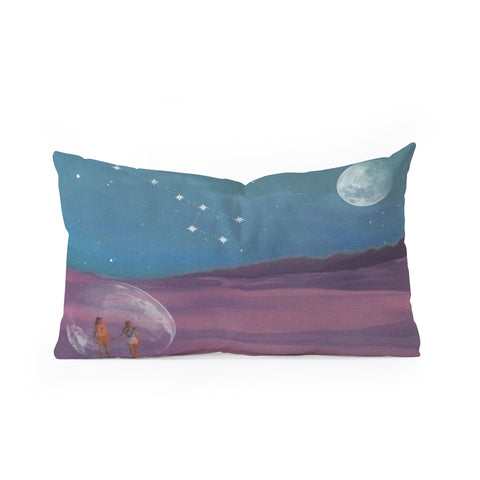 MsGonzalez The sun will come out again Oblong Throw Pillow
