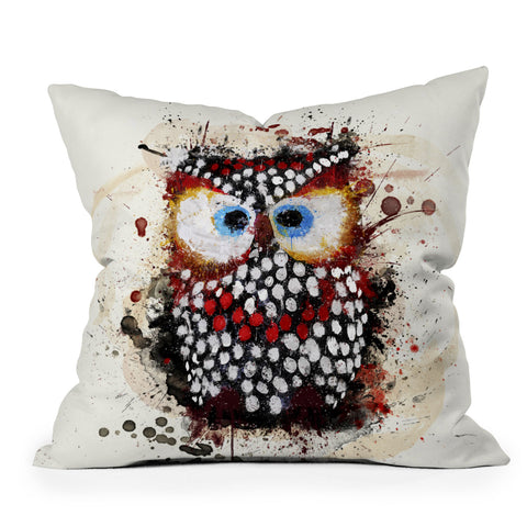 Msimioni The Owl Outdoor Throw Pillow