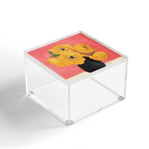 Nadja Bouquet Gift Sunny Acrylic Box