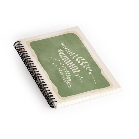 Nadja Leaf Design 17 Spiral Notebook