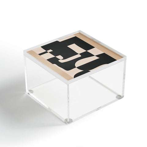 Nadja Modern Abstract Minimal Art 3 Acrylic Box