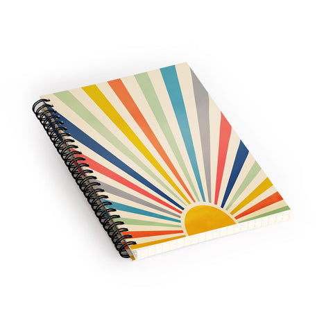 Nadja Sun Retro Art III Spiral Notebook