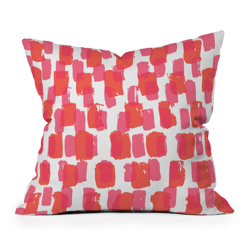 Natalie Baca Paint Play Two Outdoor Throw Pillow