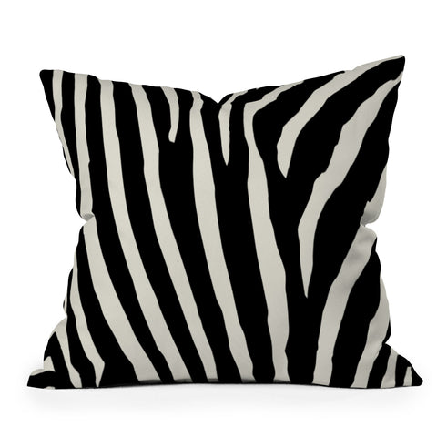 Natalie Baca Zebra Stripes Outdoor Throw Pillow