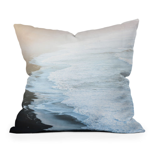 Nature Magick Perfect Ocean Beach Waves Outdoor Throw Pillow