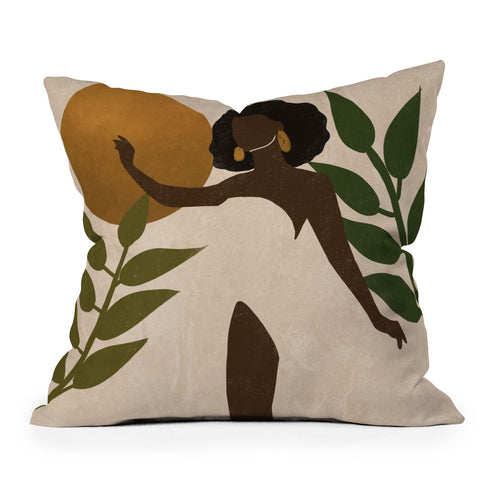 nawaalillustrations Release Outdoor Throw Pillow