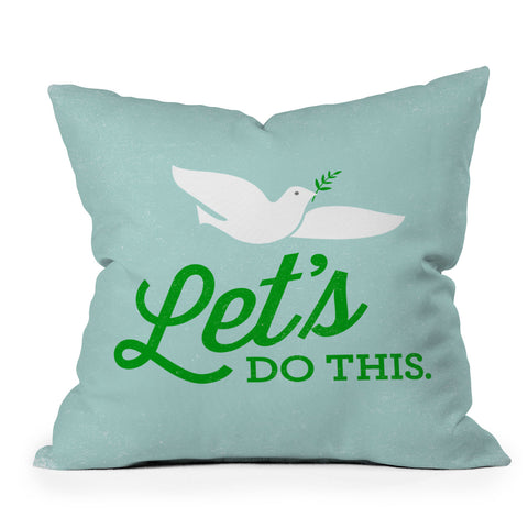 Nick Nelson Lets Do This Outdoor Throw Pillow